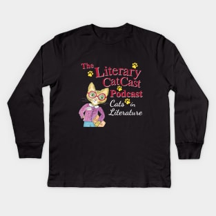 The Literary Catcast Podcast Kids Long Sleeve T-Shirt